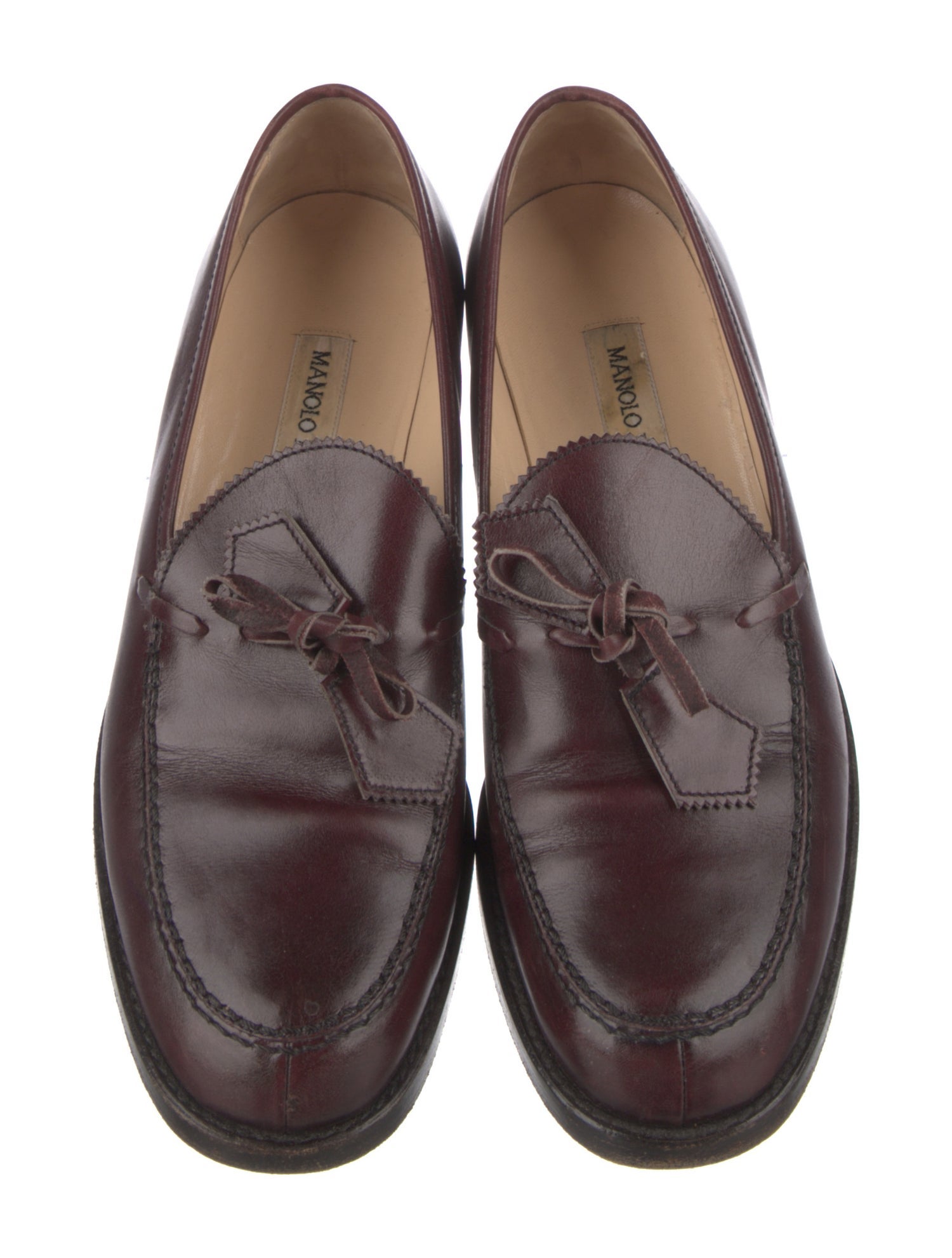 Manolo Blahnik Leather Loafers